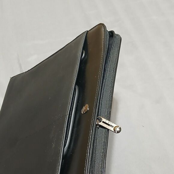 Allant iPad Case Black Full Zip Pro Folio Leather Vinyl The Milano Travel Handle - Picture 11 of 15